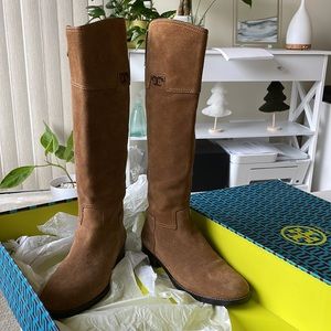 Tory Burch Knee high Wembley Riding Boot 6.5M Brown